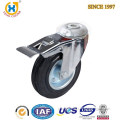 Zhejiang Bolt hole Swivel rubber wheel Caster Wheel with Total Brake